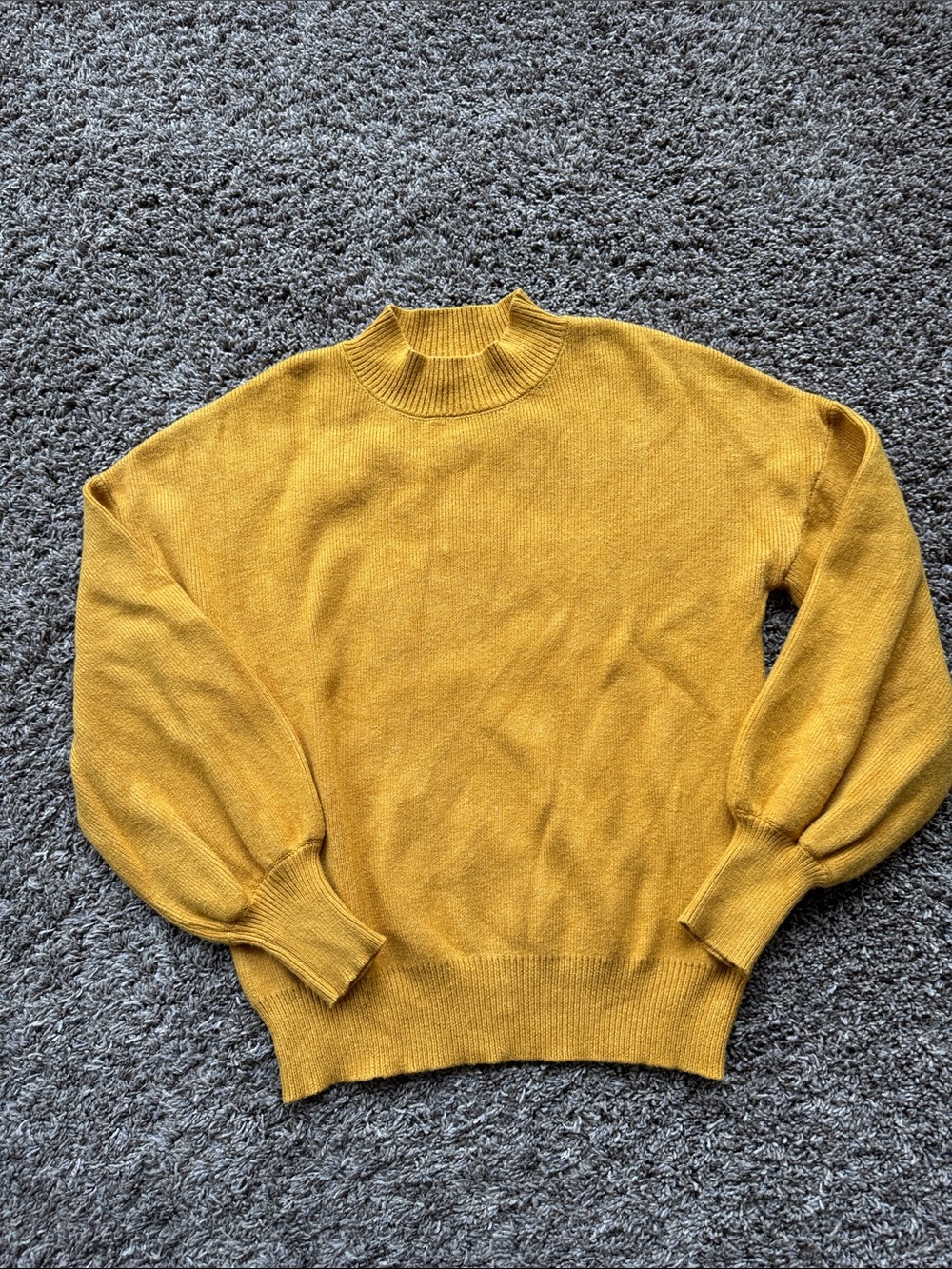 Womenβs Mustard Crewneck Sweater